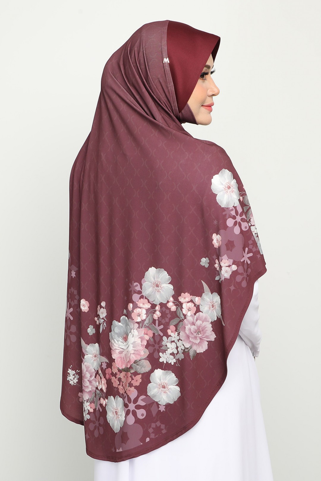 Sarung Printed Ghaniyah Maroon Oak