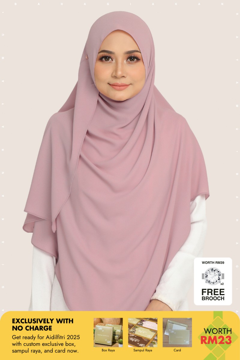 Umma Shawl Merangsri Orchid Bloom