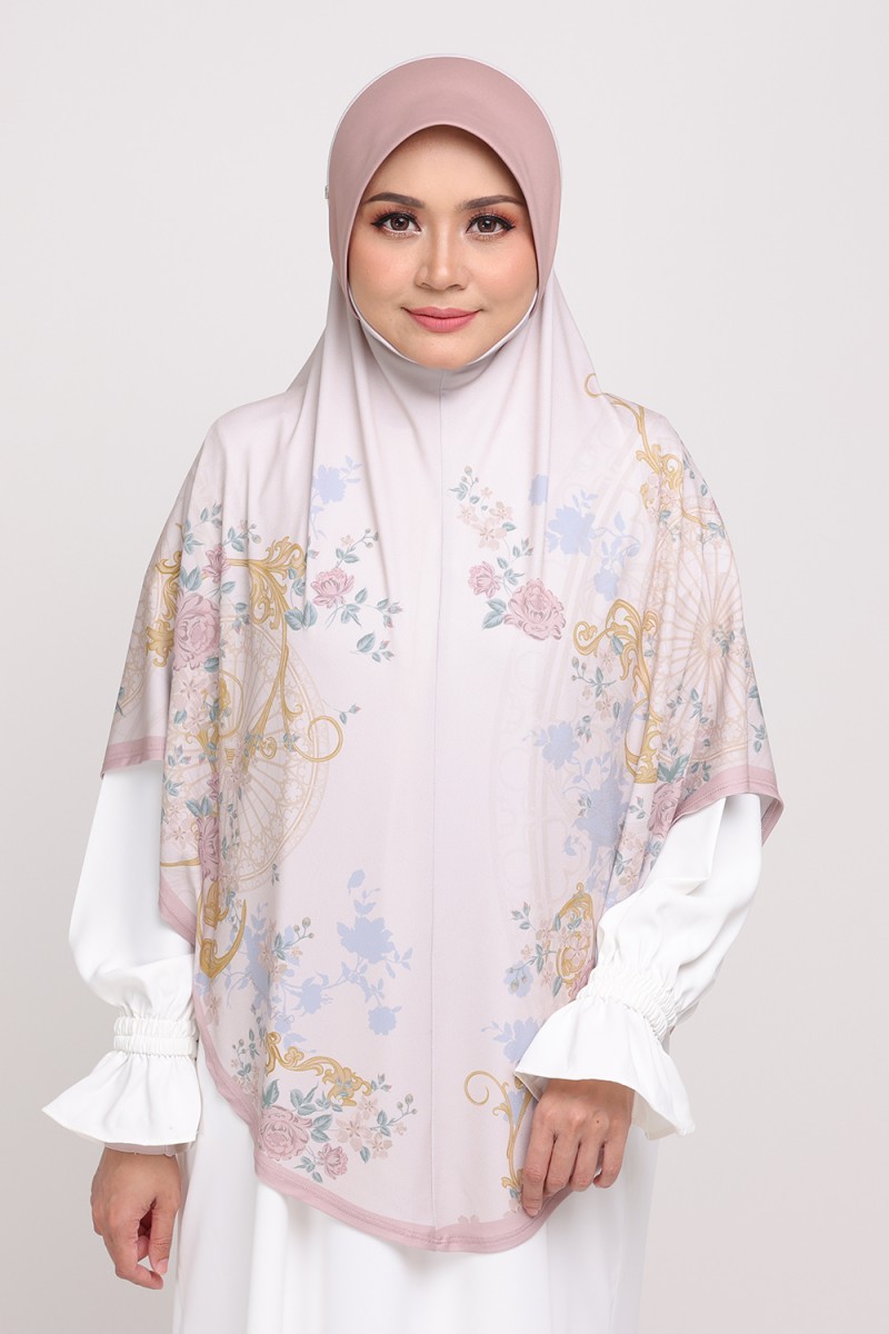 Sarung Printed Saadiyyah Pink Snow