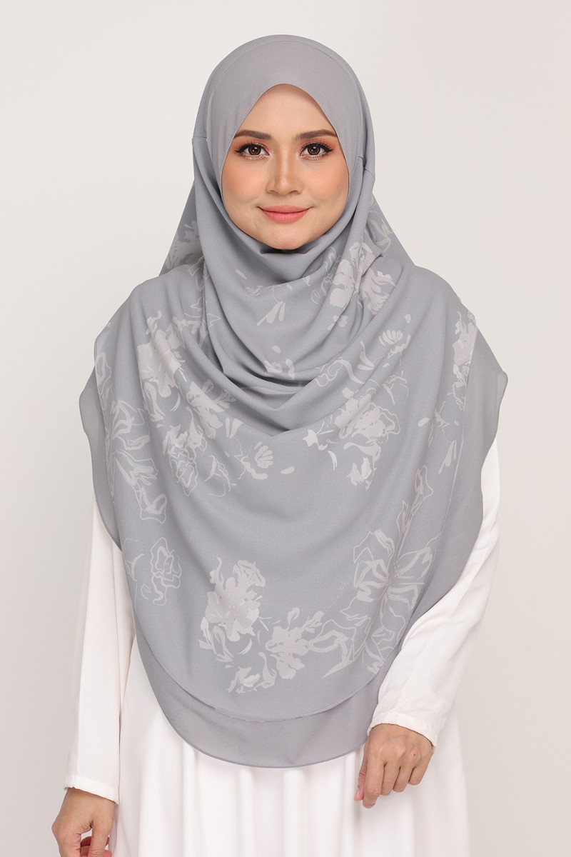 Umma Printed 2-Layer Silver Mist