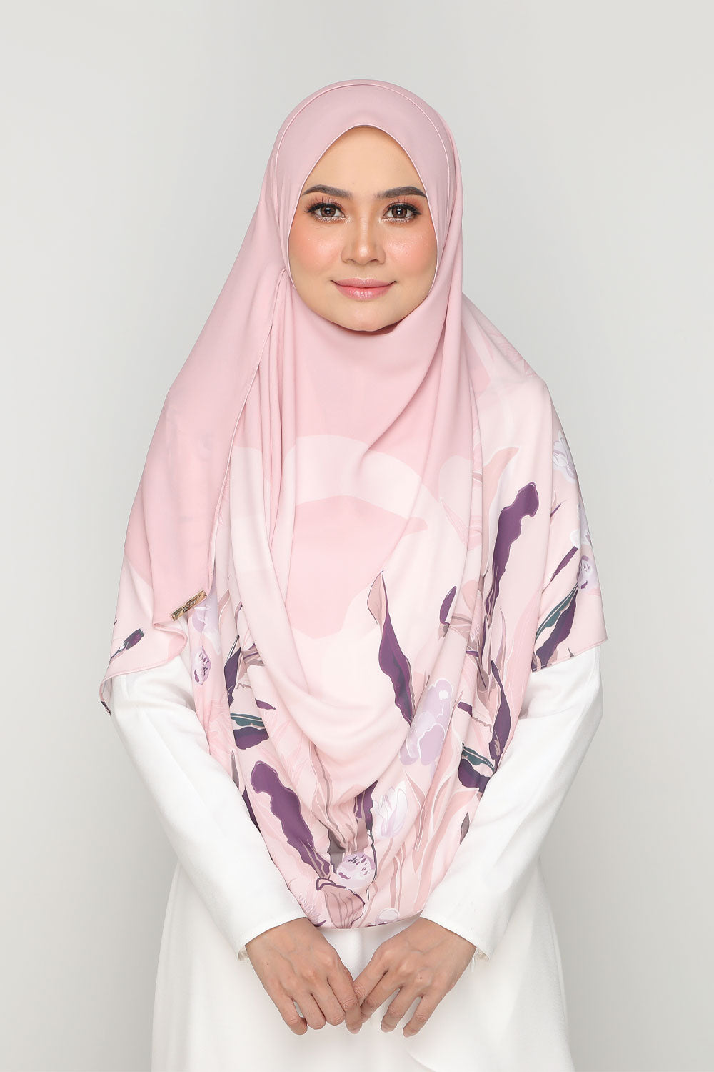 Long Shawl Tassel Pale Mauve