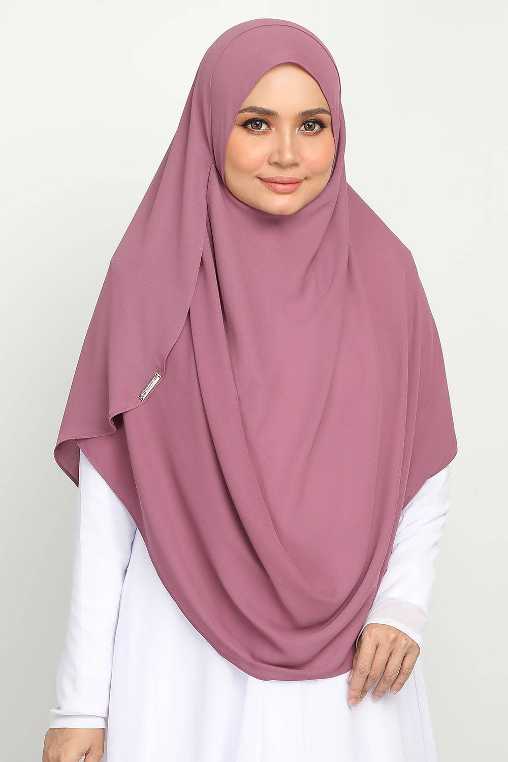 MaryamKhadijah Inspirasi Tudung Labuh Instant Swaroski Boysenberry
