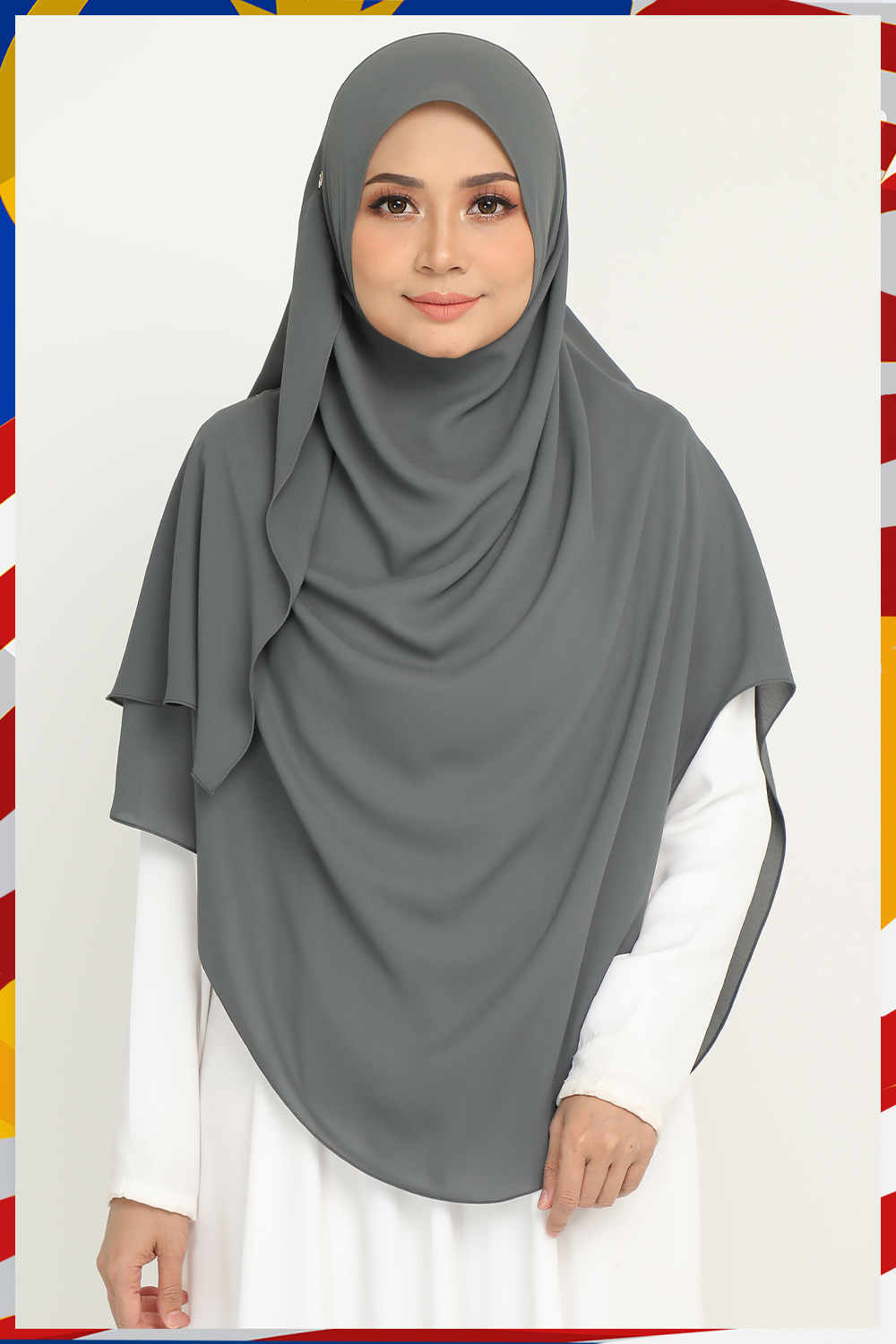 Umma Shawl Ebony Grey