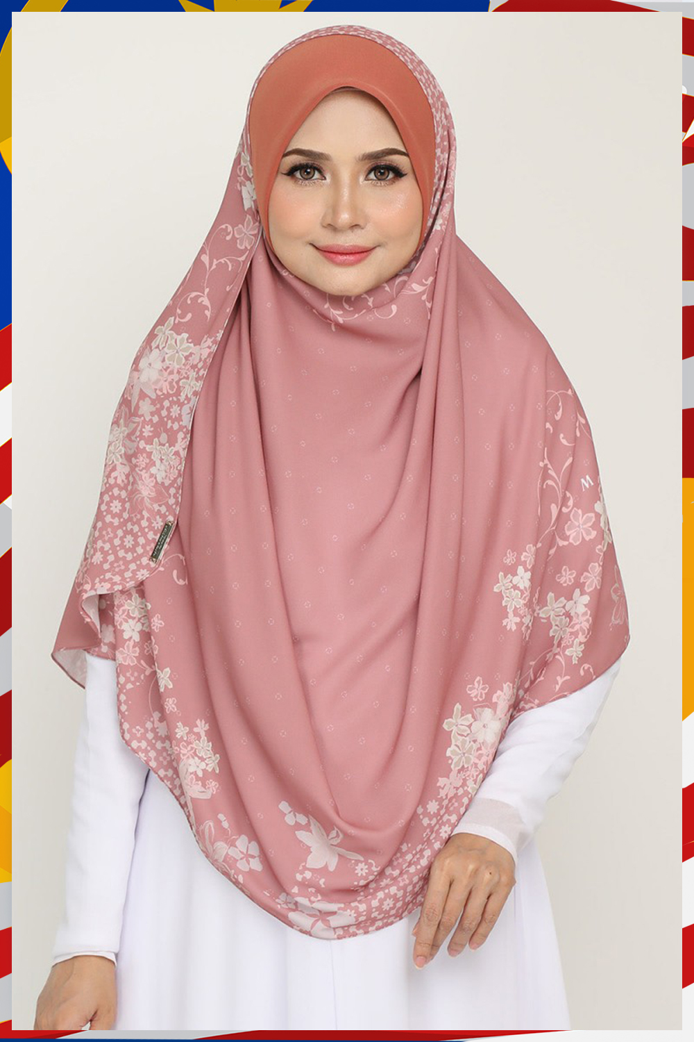 Instant Printed Awning Khamsiyyah Pastel Peach