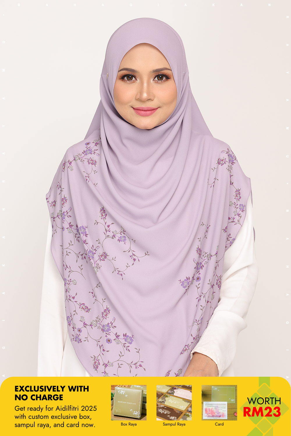 Umma Printed Arwa Lilac Hustle