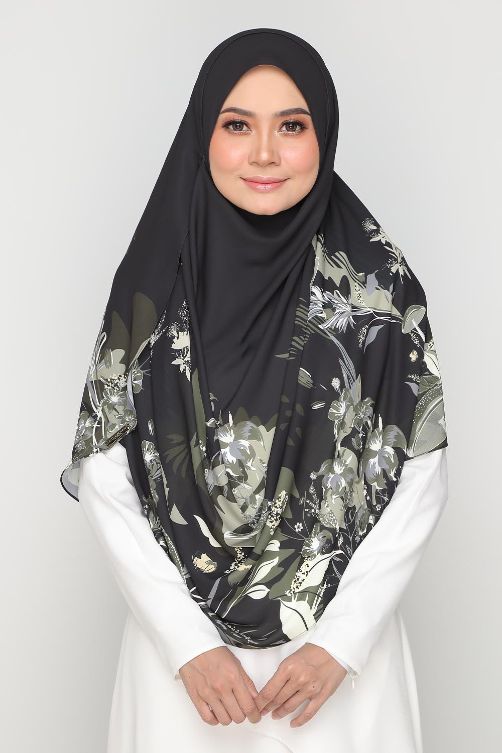 Long Shawl Morchella Doppio Black