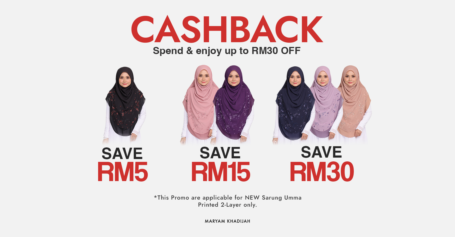 Cashback Up To RM30